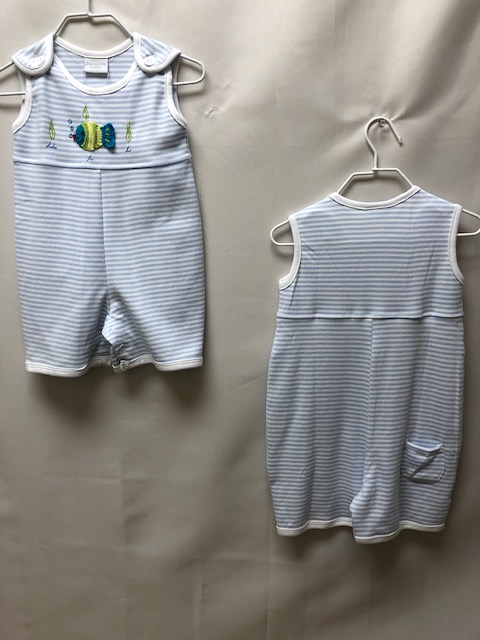 Squiggles By Charlie -Baby/Infant Boys Sunsuit-Fish Theme – Bentlie's